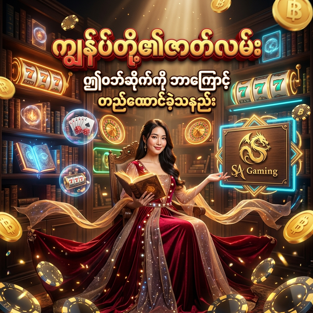SA Gaming ၏ သမိုင်းကြောင်းနှင့် ဤဝဘ်ဆိုက်ကို ဘာကြောင့် တည်ထောင်ခဲ့သနည်း ဆိုသည့် ဇာတ်လမ်းကို ဖော်ကျူးထားသော အရည်အသွေးမြင့် ကာစီနို ကြော်ငြာ ပိုစတာဖြစ်ပါသည်။ ပတ္တမြားရောင် ဖန်တက်စီ ဝတ်စုံ ဝတ်ဆင်ထားသော ဆွဲဆောင်မှုရှိသည့် အာရှအမျိုးသမီး တင်ဆက်သူ၊ တောက်ပသော နီယွန်မီးရောင်များ၊ ရွှေဒင်္ဂါးပြားများ၊ ကာစီနိုချစ်ပ်များနှင့် SA Gaming လိုဂိုတို့ဖြင့် ဝဘ်ဆိုက်၏ ယုံကြည်စိတ်ချရမှုနှင့် ရည်ရွယ်ချက်များကို ကစားသမားများ စိတ်ဝင်စားဖွယ် လေ့လာနိုင်ရန် ဖန်တီးထားပါသည်။

